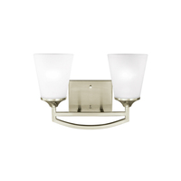 Bathroom Lighting (2 Bulbs) 14-1/5" Width Bathroom Lighting (2 Bulbs) 14-1/5" Width