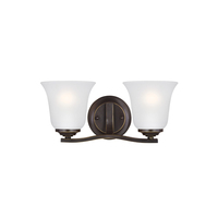 Bathroom Lighting (2 Bulbs) 14-2/3" Width Bathroom Lighting (2 Bulbs) 14-2/3" Width