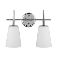 Bathroom Lighting (2 Bulbs) 15-1/2" Width Bathroom Lighting (2 Bulbs) 15-1/2" Width