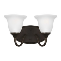 Bathroom Lighting (2 Bulbs) 14-2/5" Width Bathroom Lighting (2 Bulbs) 14-2/5" Width