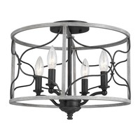 Semi Flush Mount 15-1/4" Width