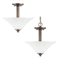 Semi Flush Mount 13-1/4" Width