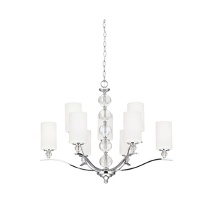 GL3113409EN305 Englehorn Mid Sized Chandelier Chandelier - Chrome GL3113409EN305 Englehorn Mid Sized Chandelier Chandelier - Chrome