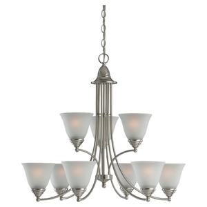 S31577962 Albany Large Foyer Chandelier Chandelier - Brushed Nickel S31577962 Albany Large Foyer Chandelier Chandelier - Brushed Nickel