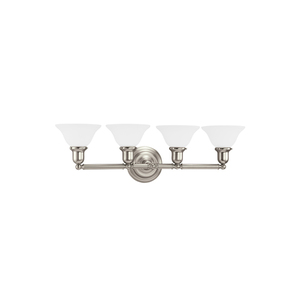 GL44063EN3962 Sussex 4 or More Bulb Bathroom Lighting - Brushed Nickel GL44063EN3962 Sussex 4 or More Bulb Bathroom Lighting - Brushed Nickel