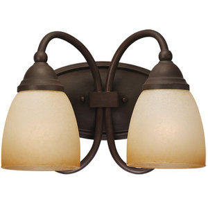 S4410572 Montclaire 2 Bulb Bathroom Lighting - Olde Iron S4410572 Montclaire 2 Bulb Bathroom Lighting - Olde Iron