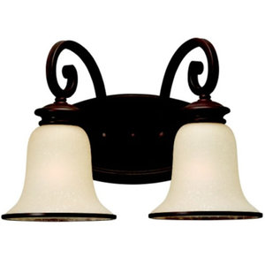 S44145814 Acadia 2 Bulb Bathroom Lighting - Misted Bronze S44145814 Acadia 2 Bulb Bathroom Lighting - Misted Bronze