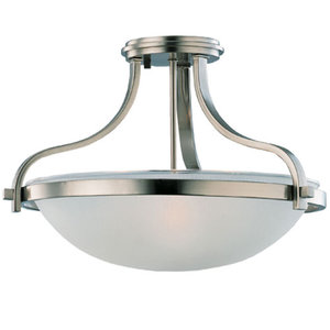 S77115962 Eternity Semi Flush Mount Ceiling Light - Brushed Nickel S77115962 Eternity Semi Flush Mount Ceiling Light - Brushed Nickel
