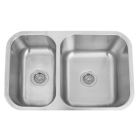 Double Bowl Kitchen Sink 27-3/4 x 18-3/4 x 9 Double Bowl Kitchen Sink 27-3/4 x 18-3/4 x 9