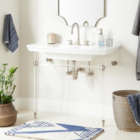 Console/Lavatory Bath Sink 39-1/4 x 19-5/8 x 34 Console/Lavatory Bath Sink 39-1/4 x 19-5/8 x 34