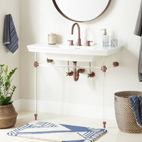 Console/Lavatory Bath Sink 39-1/4 x 19-5/8 x 34 Console/Lavatory Bath Sink 39-1/4 x 19-5/8 x 34