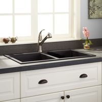 Double Bowl Kitchen Sink 33-3/4 x 20 x 8-1/4 Double Bowl Kitchen Sink 33-3/4 x 20 x 8-1/4