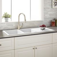 Double Bowl Kitchen Sink 45-1/2 x 19-5/8 x 9-1/8 Double Bowl Kitchen Sink 45-1/2 x 19-5/8 x 9-1/8