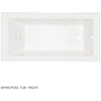 Whirlpool Tub 60 x 32 x 20-3/4