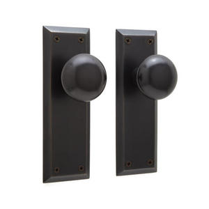 SH394640 New York Passage Knob Interior Door Hardware - Oil Rubbed Bronze SH394640 New York Passage Knob Interior Door Hardware - Oil Rubbed Bronze