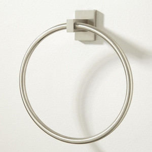 353691 Helsinki Towel Ring Bathroom Accessory - Brushed Nickel 353691 Helsinki Towel Ring Bathroom Accessory - Brushed Nickel