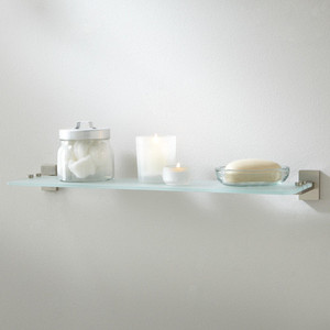 353706 Helsinki Vanity Shelf Bathroom Accessory - Brushed Nickel 353706 Helsinki Vanity Shelf Bathroom Accessory - Brushed Nickel