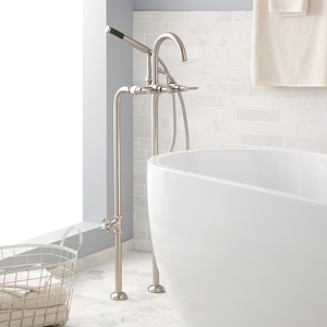 Sh250056 Sebastian Freestanding Tub Faucet Brushed Nickel At
