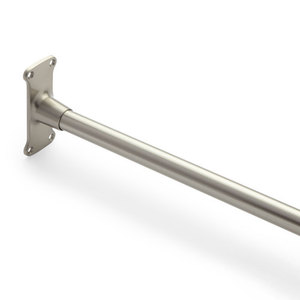 198958 Shower Rod Shower Curtain Rod Brushed Nickel At
