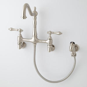 394348 Felicity Wall Mount Kitchen Faucet - Brushed Nickel 394348 Felicity Wall Mount Kitchen Faucet - Brushed Nickel