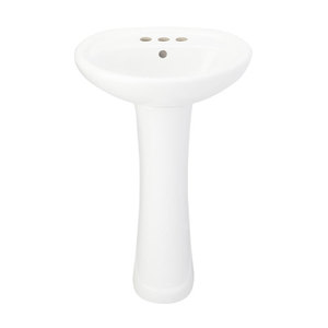271358 Gretchen Pedestal Bathroom Sink - White 271358 Gretchen Pedestal Bathroom Sink - White