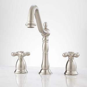 S329417 Victorian 8'' Widespread Bathroom Faucet - Brushed Nickel S329417 Victorian 8'' Widespread Bathroom Faucet - Brushed Nickel