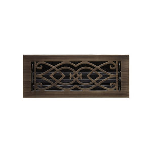 SH345311 Victorian Brass Register Grille, Register or Diffuser - Antique Brass SH345311 Victorian Brass Register Grille, Register or Diffuser - Antique Brass