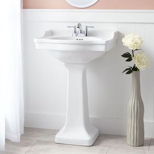 SH348249 Cierra Pedestal Bathroom Sink - White SH348249 Cierra Pedestal Bathroom Sink - White