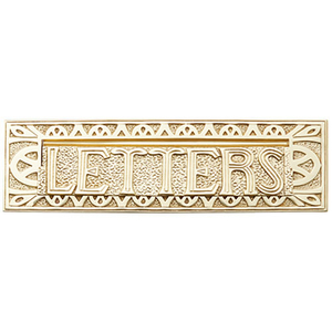 SH352307 Heavy Residential Mailbox Mailbox - Polished Brass SH352307 Heavy Residential Mailbox Mailbox - Polished Brass