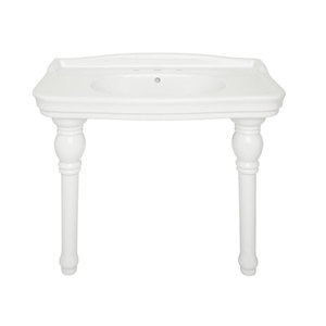 401082 Palais Console Bathroom Sink - White 401082 Palais Console Bathroom Sink - White