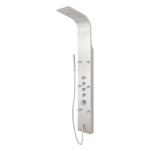 SH413221 Novi Shower Tower Custom Shower System - Stainless Steel SH413221 Novi Shower Tower Custom Shower System - Stainless Steel