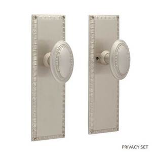 SH410443 Bachelet Privacy Knob Interior Door Hardware - Brushed Nickel SH410443 Bachelet Privacy Knob Interior Door Hardware - Brushed Nickel