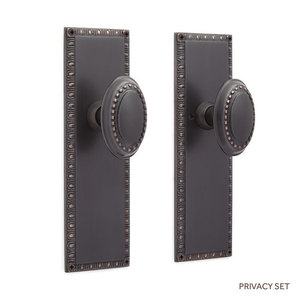 SH410456 Bachelet Privacy Knob Interior Door Hardware - Oil Rubbed Bronze SH410456 Bachelet Privacy Knob Interior Door Hardware - Oil Rubbed Bronze