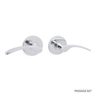 SH417146 Selvi Passage Lever Interior Door Hardware - Chrome SH417146 Selvi Passage Lever Interior Door Hardware - Chrome