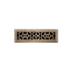 SH435649 Virginia Victorian Register Grille, Register or Diffuser - Antique Brass SH435649 Virginia Victorian Register Grille, Register or Diffuser - Antique Brass