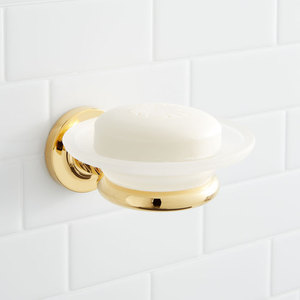 SH430438 Waterson Soap Dish Bathroom Accessory - Gold SH430438 Waterson Soap Dish Bathroom Accessory - Gold