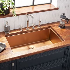 SH441074 Atlas White/Color Undermount - Single Bowl Kitchen Sink - Bronze SH441074 Atlas White/Color Undermount - Single Bowl Kitchen Sink - Bronze
