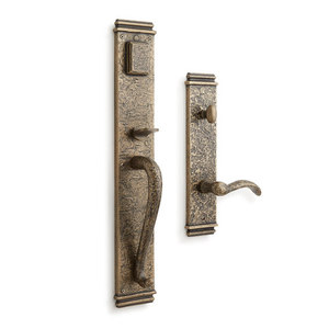 SH441362 Griggs Entrance Handleset Exterior Door Hardware - Antique Brass SH441362 Griggs Entrance Handleset Exterior Door Hardware - Antique Brass