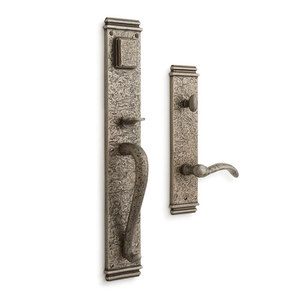 SH441439 Griggs Entrance Handleset Exterior Door Hardware - Antique Pewter SH441439 Griggs Entrance Handleset Exterior Door Hardware - Antique Pewter