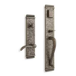 SH441370 Griggs Entrance Handleset Exterior Door Hardware - Antique Pewter SH441370 Griggs Entrance Handleset Exterior Door Hardware - Antique Pewter
