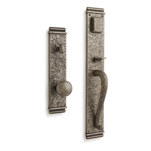 SH441358 Griggs Entrance Handleset Exterior Door Hardware - Antique Pewter SH441358 Griggs Entrance Handleset Exterior Door Hardware - Antique Pewter