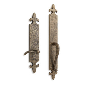 SH441491 Cousteau Dummy Lever Exterior Door Hardware - Antique Brass SH441491 Cousteau Dummy Lever Exterior Door Hardware - Antique Brass