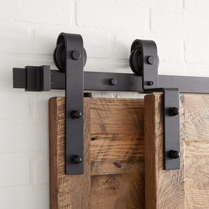 SH441271 Hal Barn Door Hardware Interior Door Hardware - Black SH441271 Hal Barn Door Hardware Interior Door Hardware - Black