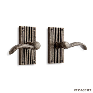SH444559 Shima Passage Lever Interior Door Hardware - Antique Pewter SH444559 Shima Passage Lever Interior Door Hardware - Antique Pewter