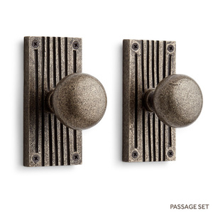 SH444766 Shima Passage Knob Interior Door Hardware - Antique Pewter SH444766 Shima Passage Knob Interior Door Hardware - Antique Pewter