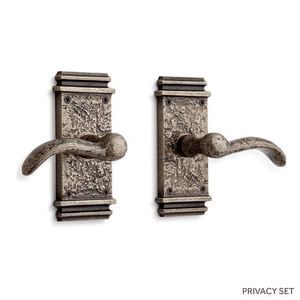 SH444595 Griggs Privacy Lever Interior Door Hardware - Antique Pewter SH444595 Griggs Privacy Lever Interior Door Hardware - Antique Pewter