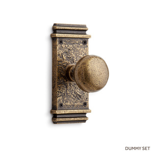 SH444478 Griggs Dummy Knob Interior Door Hardware - Antique Brass SH444478 Griggs Dummy Knob Interior Door Hardware - Antique Brass