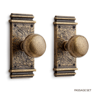 SH444790 Griggs Passage Knob Interior Door Hardware - Antique Brass SH444790 Griggs Passage Knob Interior Door Hardware - Antique Brass