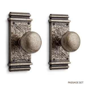 SH444625 Griggs Passage Knob Interior Door Hardware - Antique Pewter SH444625 Griggs Passage Knob Interior Door Hardware - Antique Pewter