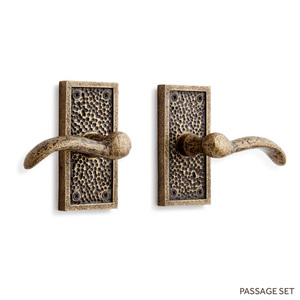 SH444822 Traeger Passage Lever Interior Door Hardware - Antique Brass SH444822 Traeger Passage Lever Interior Door Hardware - Antique Brass